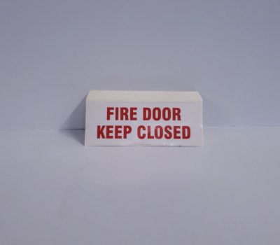 Fire door sign
